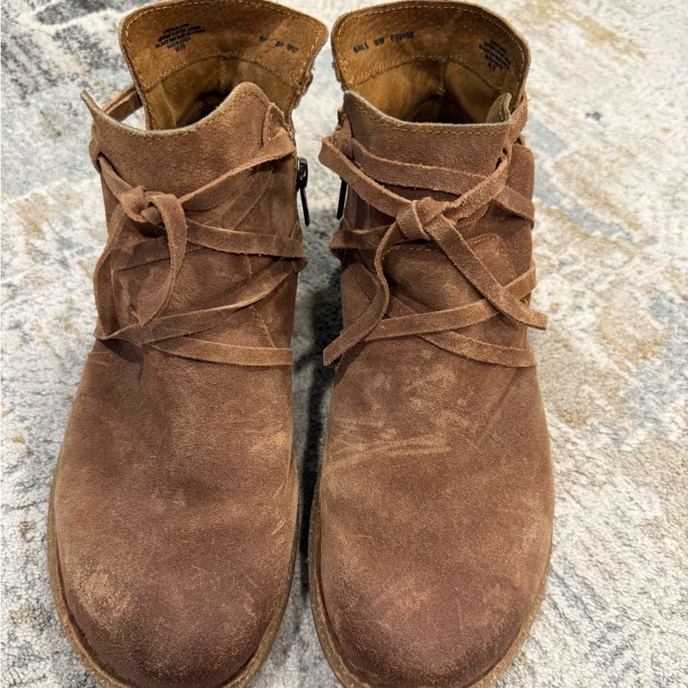 Born Brown Leather Booties